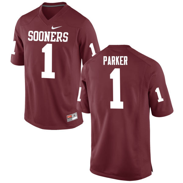 Men Oklahoma Sooners #1 Jordan Parker College Football Jerseys Game-Crimson